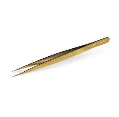 Lash Magic Arany 14 cm-es egyenes csipesz főképe
